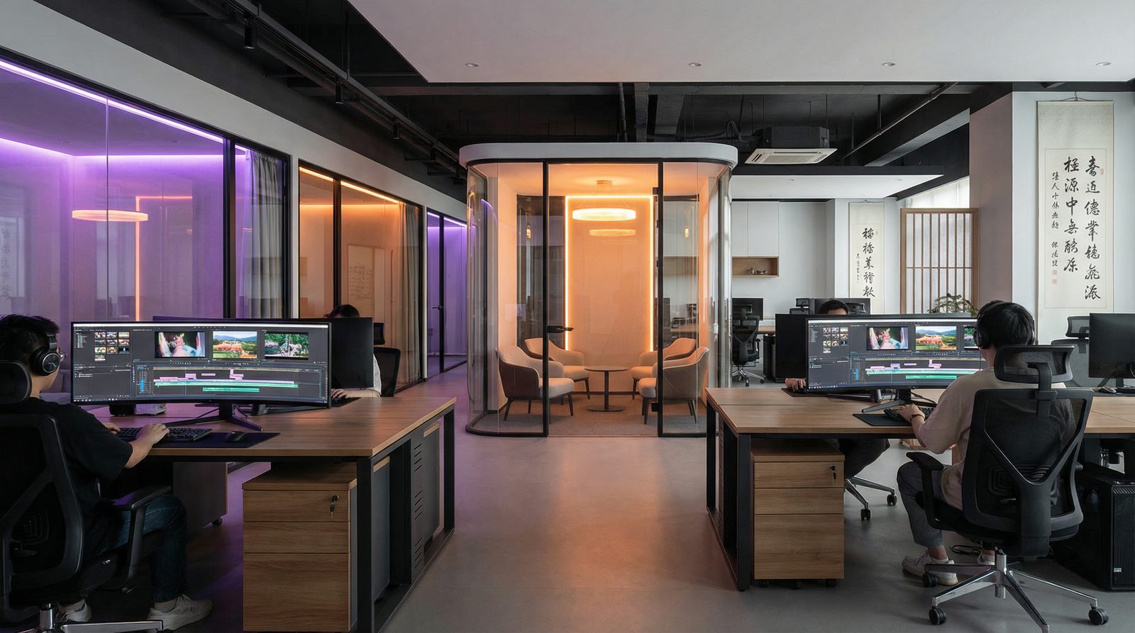国产主播公司办公环境